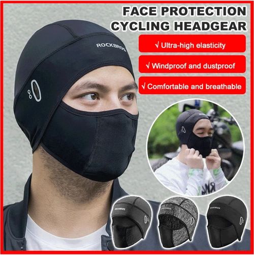 Ice silk face protection cycling hood