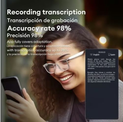 AI Wireless Bluetooth Translation Glasses