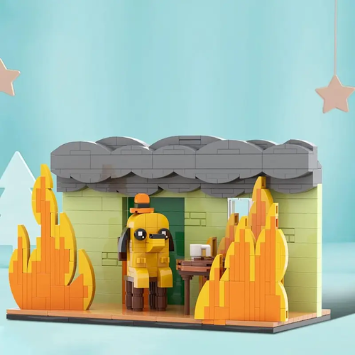BUILDIFY Fine Dog Building Blocks Set - Funny Internet Meme Dog Compatible with Lego Dog Puppy Animal Figure 403 Pcs Birthday Gift Crafts Brick Wall Suit Easy Assembly Safe ABS Material STEM Educational Toys