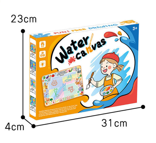 Magic Water Canvas for Kids, Reusable Doodle Mat, Portable Art Toy, Textile Material, Mixed Color, Fun Drawing Experience for Children for Winter Ramadan Mubarak
