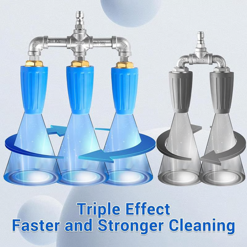 🔥4000 PSI Triple Turbo Nozzle Pressure Washer