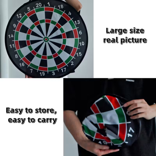 Multi-color Dart Board Set with Sticky Darts - Foldable and Portable for Indoor Outdoor Fun, Perfect for Family Gatherings, Back-to-School Season, Easter, Halloween, Thanksgiving, Christmas, and New Year Gifts