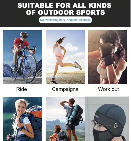 Ice silk face protection cycling hood