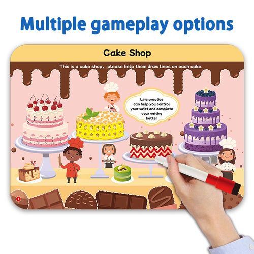 Write & Wipe Activity Mats – Reusable Educational Toys