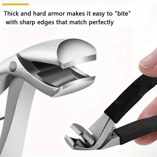 5pcs thick nail clipper set - heavy-duty podiatrist grade, stainless steel blades with easy to grip handle, suitable for inward and thick toes, suitable for inward and thick toes