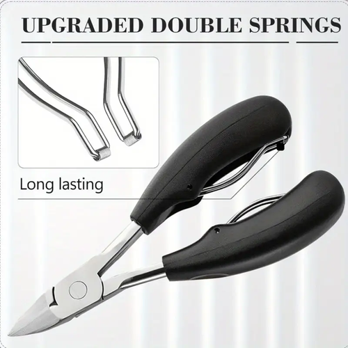 5pcs thick nail clipper set - heavy-duty podiatrist grade, stainless steel blades with easy to grip handle, suitable for inward and thick toes, suitable for inward and thick toes