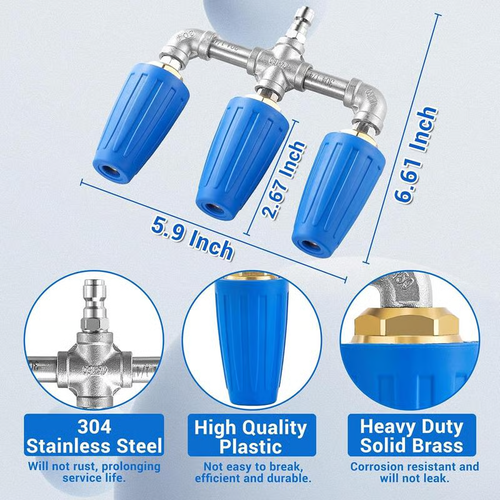 🔥4000 PSI Triple Turbo Nozzle Pressure Washer