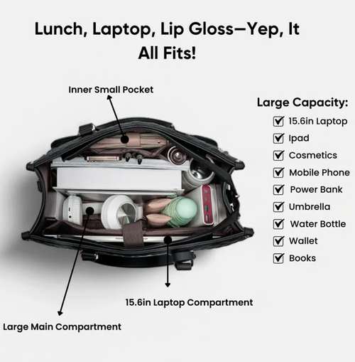 🔥Hot Sale 💝2 in 1 Tote Bag Lunch Bag Combo💝
