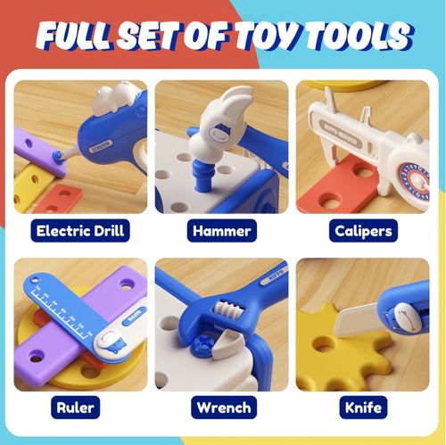 🎁🔥Hippo All-in-one Tool Hub DIY Montessori Tool Box Set