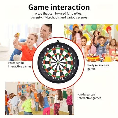 Multi-color Dart Board Set with Sticky Darts - Foldable and Portable for Indoor Outdoor Fun, Perfect for Family Gatherings, Back-to-School Season, Easter, Halloween, Thanksgiving, Christmas, and New Year Gifts