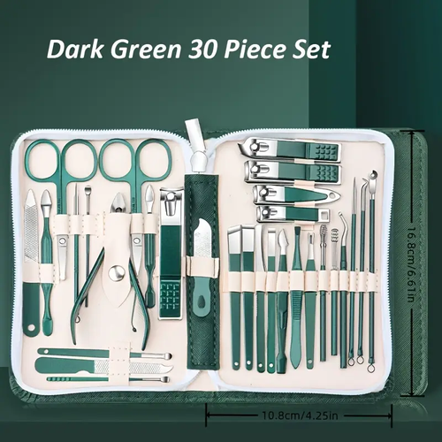 30pcs Nail Clipper Set, Stainless Steel Nail Clippers, Nail Clippers, Dead Skin Clippers, Nail Repair Set
