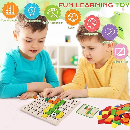 🔥🔥Hot Sale 🔥🔥Colorful Wooden 3D Animal Puzzle Toy