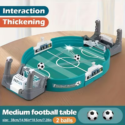 Dual Player Table Soccer Dual Player Family Party Table Soccer Board Game, Portable &amp,Durable Interactive Tabletop Football, Educational Sports Toy