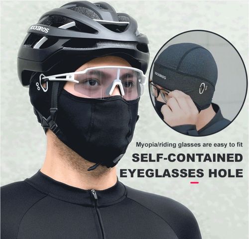 Ice silk face protection cycling hood
