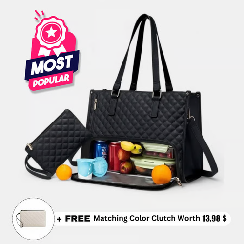 🔥Hot Sale 💝2 in 1 Tote Bag Lunch Bag Combo💝