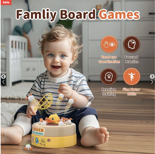 Electric Bouncing Duck Catching Game