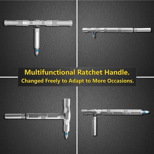 🔥🔥24 in 1 DlY Screwdriver Set Magnetic Compact and Portable Ratchet Screwdriver