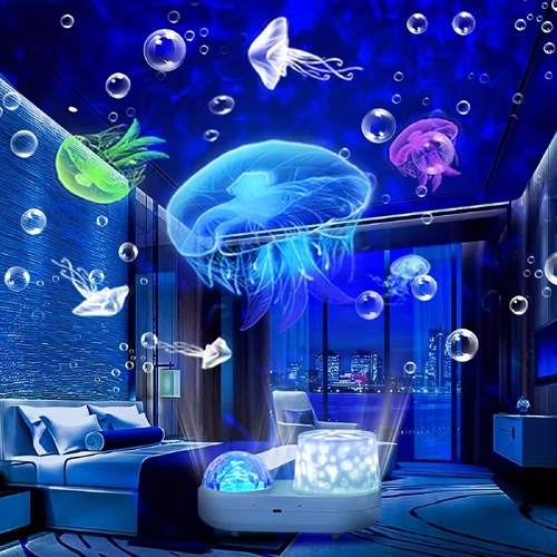 1pc Star LED Night Light Projector Star Ocean Light Girls Toys Suitable for 3-12 Years Old Boys Girls Gifts 3-12 Years Girls Boys Toys Birthday Christmas Gift Bedroom Decor