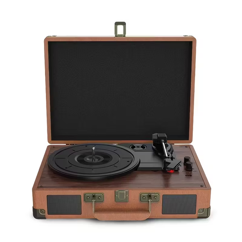 C210 Vintage Gramophone, Vinyl Record, Turntable, Gramophone Device, High-fidelity Stereo, Built-in Speaker, 3-speed, Belt-driven Vintage Gramophone, 3.5mm Music Output, Can Be Connected to External Speakers