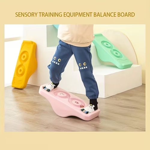 Balance Board for Sensory and Cognitive Training,Solo Seesaw,Preschool Toy Seesaw,Random color shipping