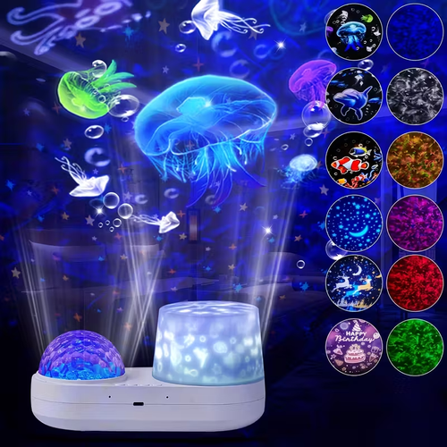 1pc Star LED Night Light Projector Star Ocean Light Girls Toys Suitable for 3-12 Years Old Boys Girls Gifts 3-12 Years Girls Boys Toys Birthday Christmas Gift Bedroom Decor