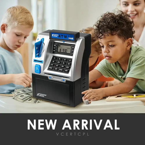 Piggy Bank For Boys Girls, Kids Money Safe Bank For Bills And Coins, Electronic ATM Cash Coin Bank Money Saving Box With Password, Birthday Gifts For Boys Girl