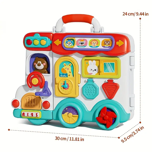 54in 1 Busy Board Toys for Toddler 1-3, Educational Toys for 1+ Year Old, Fine Motor Learning Baby Toys