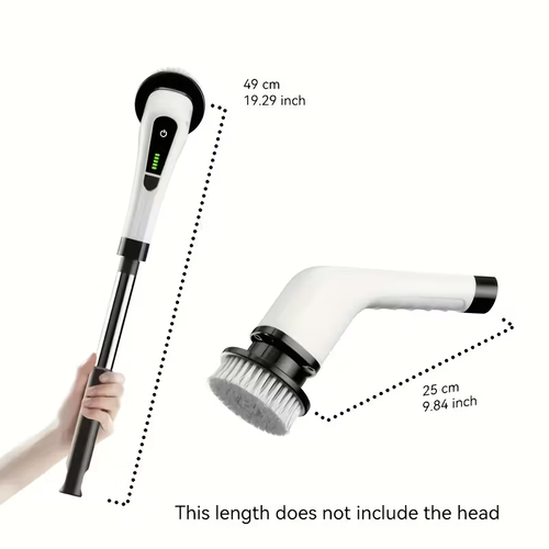 2025 New Multifunctional Electric Cleaning Brush, Telescopic Long Handle 7-in-1 Cleaning Brush, Cleaning Tool, Floor Scrub Brush Head, Window Cleaning Robot, Electric Window Cleaner, Cleaning Supplie And Product, Scrub Brush For Cleaning