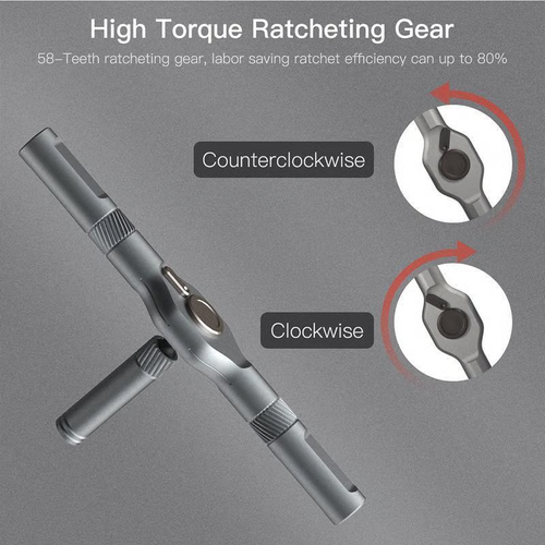 🔥🔥24 in 1 DlY Screwdriver Set Magnetic Compact and Portable Ratchet Screwdriver