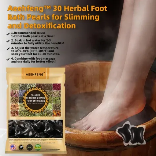 Bostore™ 30 Herbal Slimming and Detox Foot Bath Beads