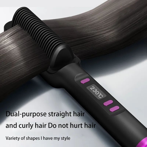 Hair straightening comb