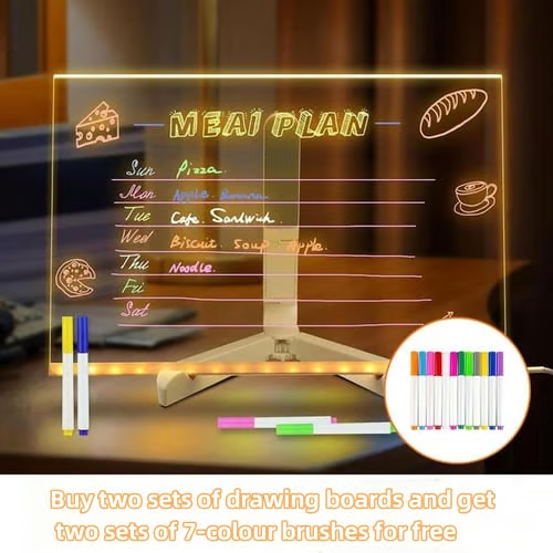 🎁Creative Rewritable Acrylic LED Message Board 🎨