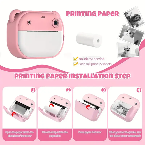 Instant Printing Cameras for Kids（You can switch game modes）