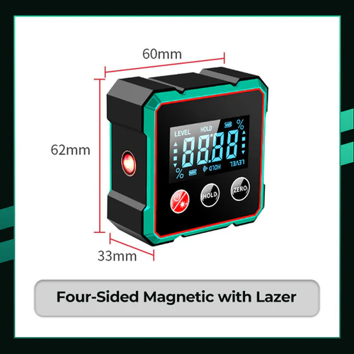 🎁🎁2025 Hot Sale 💥Magnetic Digital Angle Detector with Electronic Laser
