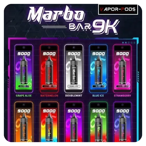 MARBO一次性9000口拋棄式電子煙正品免充電大煙量ILIA