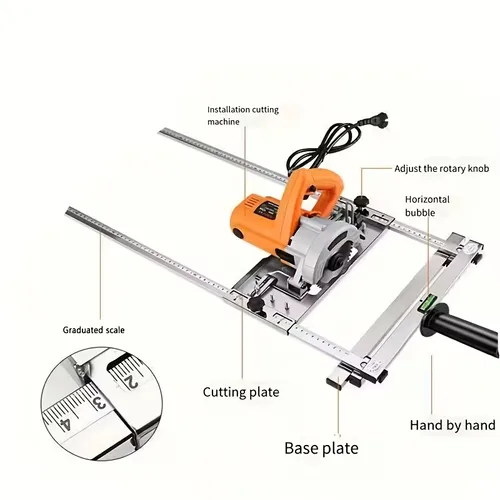Precision Woodworking, Linear Cutting Edge Locator for Panel Processing, Compatible for Wood Boards & Large Panels