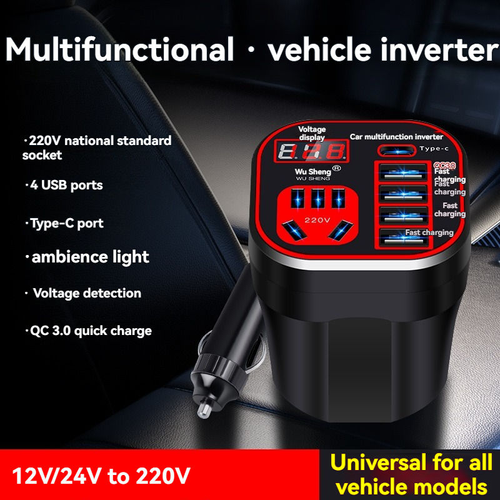 Powerful 200W on-board charging inverter