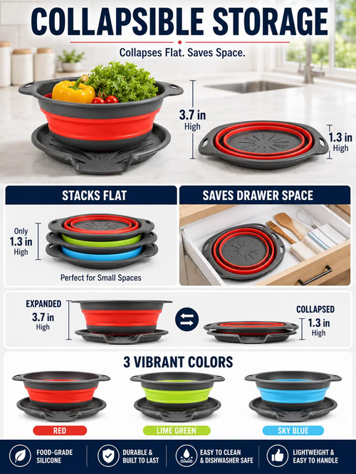 🥗💧Kitchen Colander Set ✨