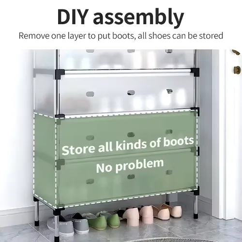 🔥 Multi-Tier Dust-Proof Shoe Rack – Keep Your Shoes Clean & Organized! 👟🏠