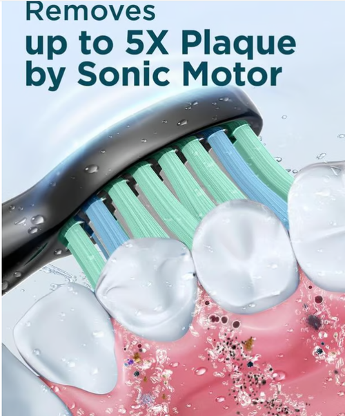 2025 Trend USB  Charging Rechargeable Whitening Smart Sonic Automatic Electric Toothbrush .Ultrasonic electric toothbrush with stand and 8 brush heads
