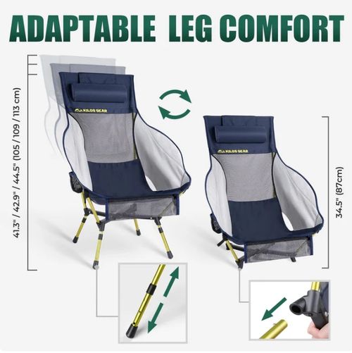 🌟Relax in Style: The Perfect High-Back Folding Chair for Outdoor Escapes