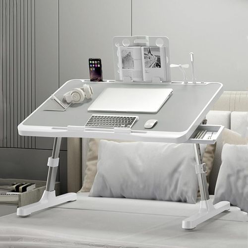 ⭐ Laptop Desk for Bed, Adjustable Bed Table with USB Charge Port