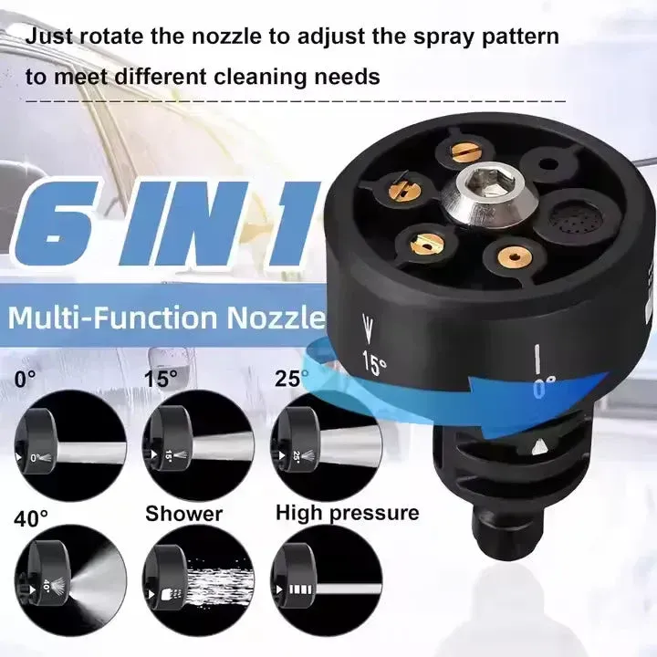 🚀✨High-Pressure Professional Cleaning Gun – Cordless, Powerful, and Effortless! 🔋💦