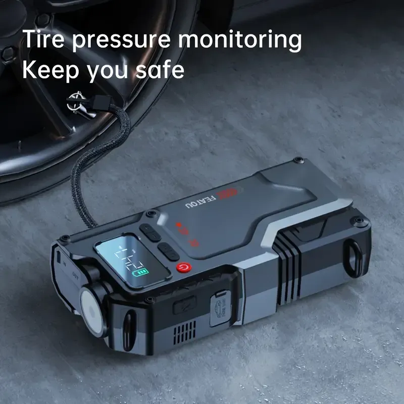 10000A Peak 5-in-1 Multi-Function Jump Starter - Jump Starters with Air Compressor