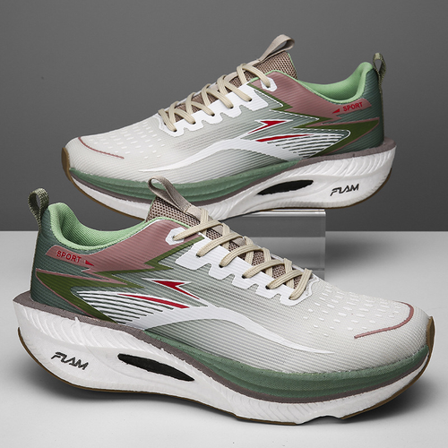 Men's Fashion Lightweight Casual Shoes, Soft Comfortable Lining, Light Cushioning, Strong Grip Sole, Ideal for Running and Daily Wear, Colorblock Sporty Running Shoes