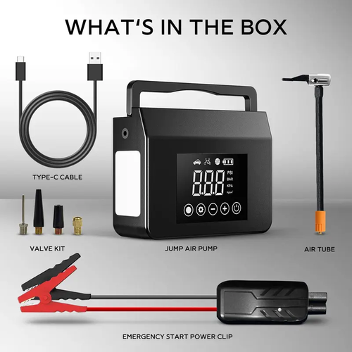 2026 Car Jump Starter with Tire Inflator