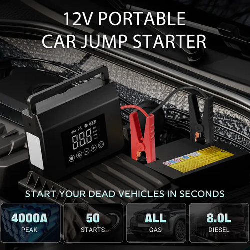 2026 Car Jump Starter with Tire Inflator