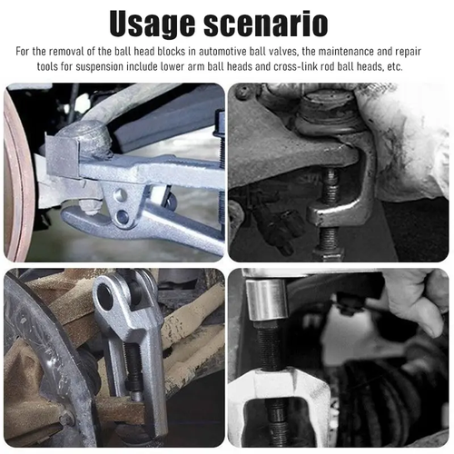 5pcs Professional Front End Service Tool Kit, Pitman Arm Puller, Ball Joint Separator Tie Rod Remover Tool