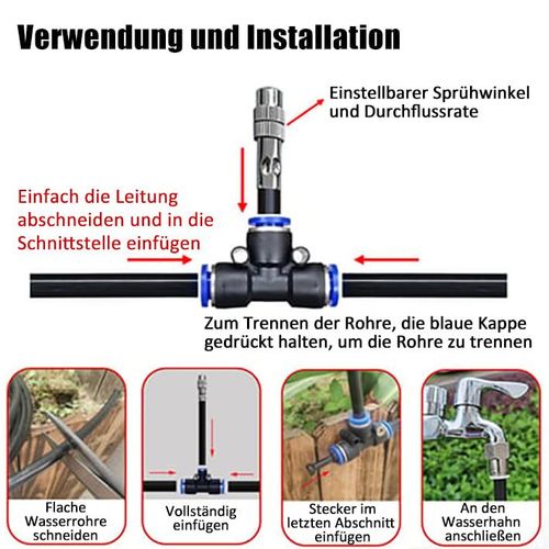 Automatic 360° Curved Garden Irrigation Syste