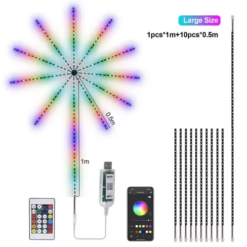 🎁Last Day Promotion 49% OFF - 💡WiFi Bluetooth Smart Fireworks Led Light